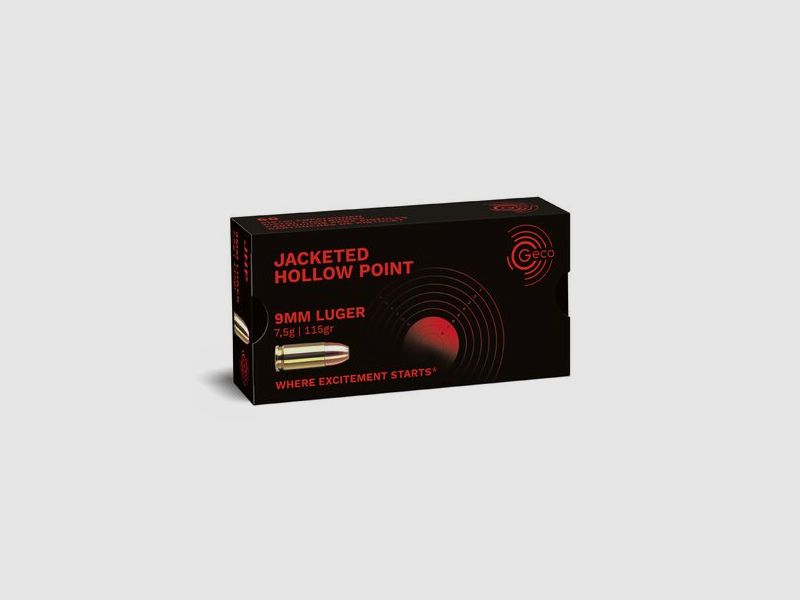 GECO 9 mm Luger Jacketed Hollow Point 7,5g/115gr