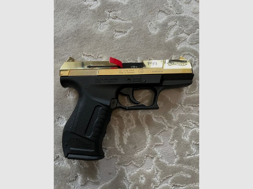 Walther P99 9mm P.A.K Sonderedition Gold