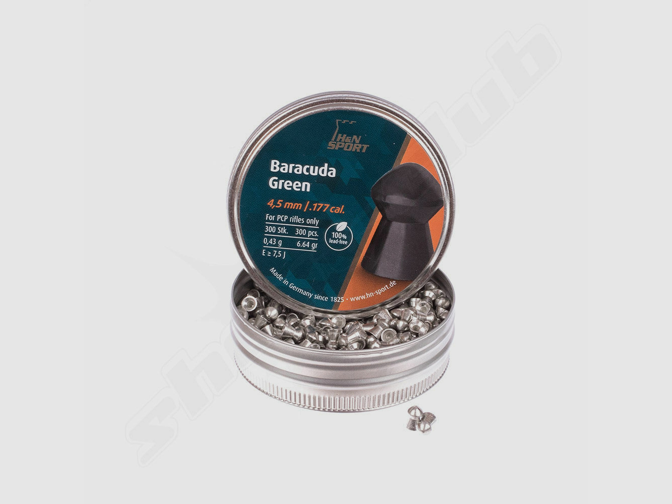 H&N Baracuda Green Diabolos 4,5mm / 0,43 g / 300 szt.
