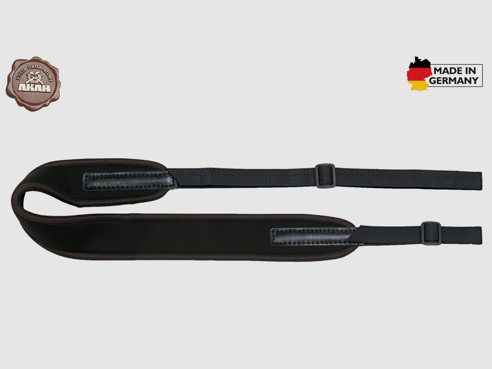 Gewehrriemen Universal Neopren superelastisch – Farbe: Schwarz