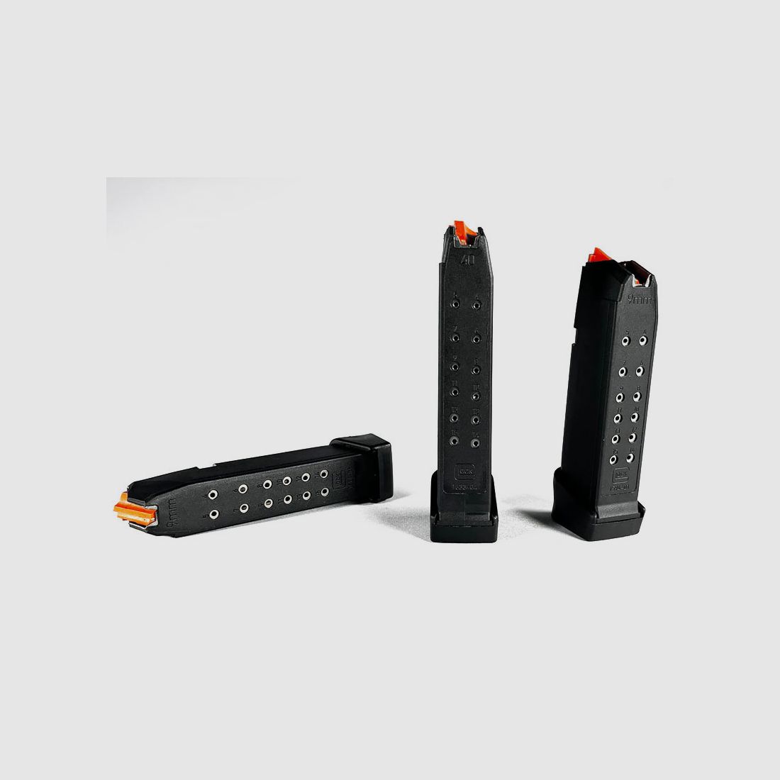 GLOCK HighCap-Magazine mit Zubringer signalorange 9mm, Standard - 17+2rd