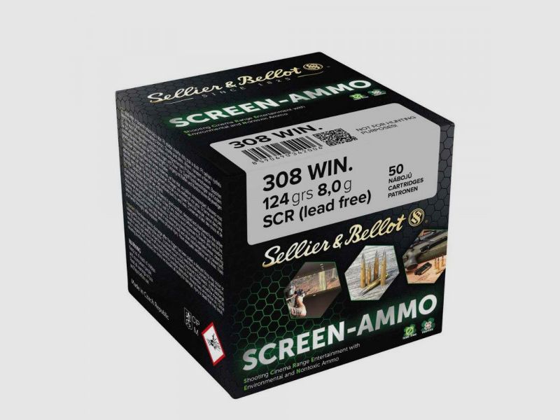 SELLIER & BELLOT SCREEN-AMMO .308WIN. SCR 124GRS. - 50 STÜCK
