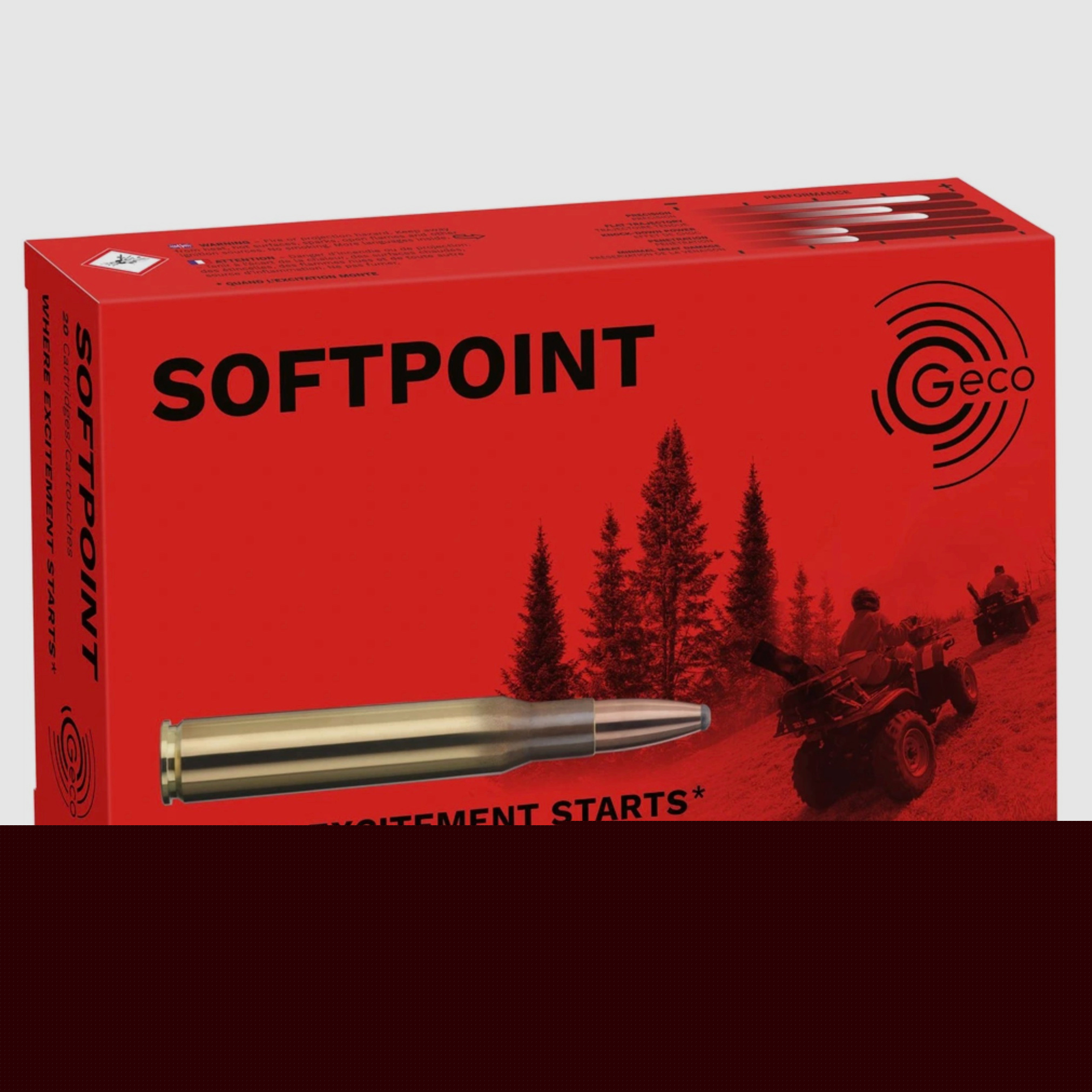 Geco 2311842 9,3x62 Softpoint Teilmantel 16,5g/255grs. 20 Stck.