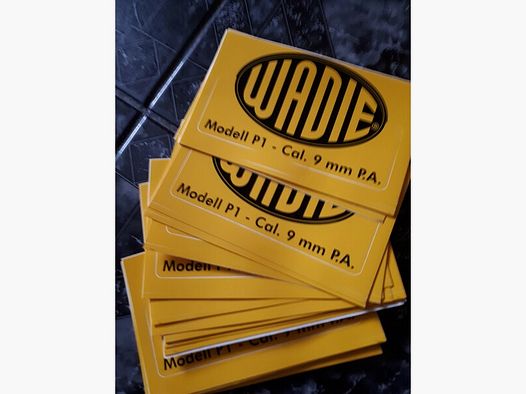 Wadie P1 original Aufkleber