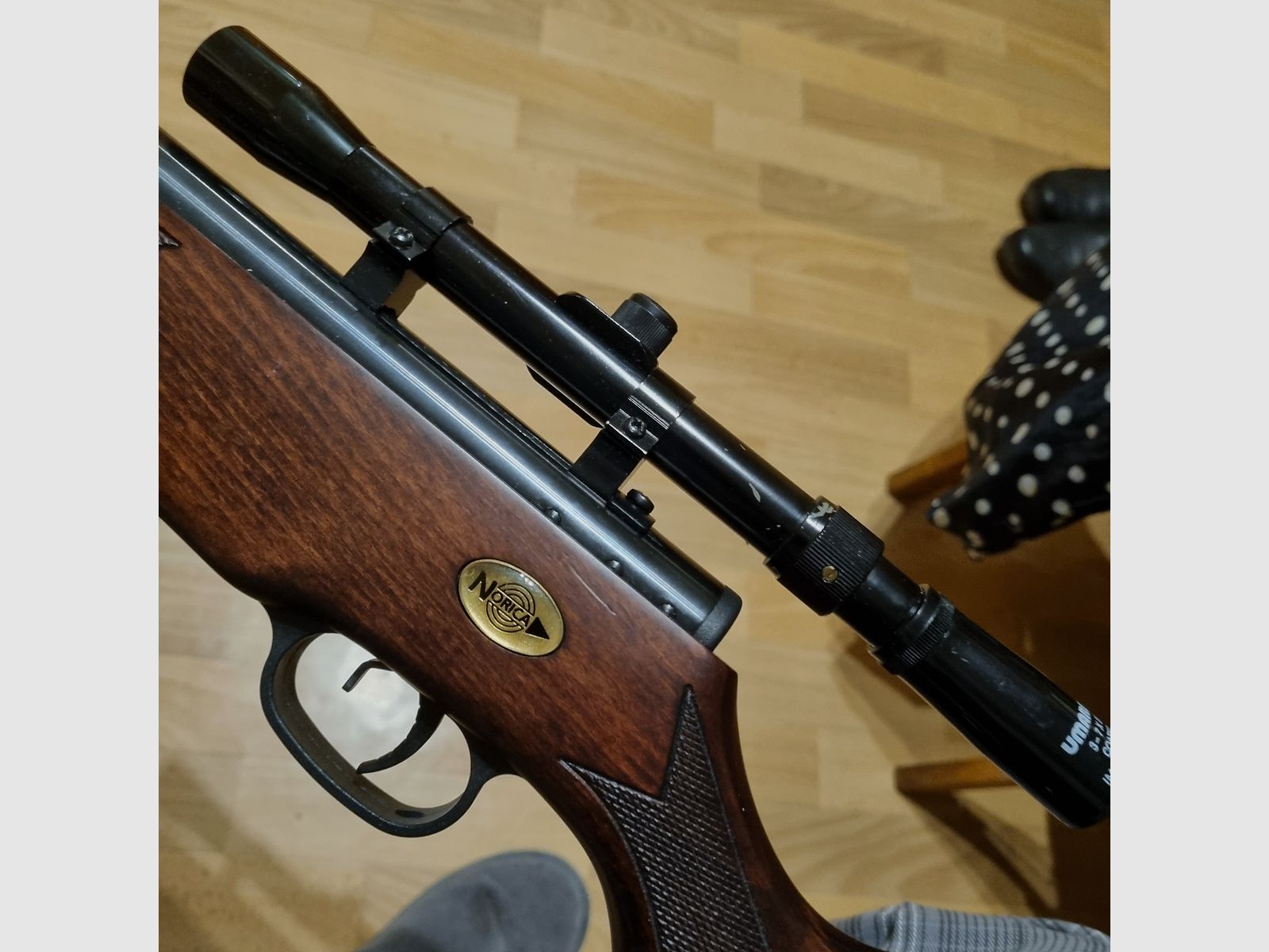 Norica Marvic Gold, 4,5 mm, ZF 3-7x20, Holzschaft