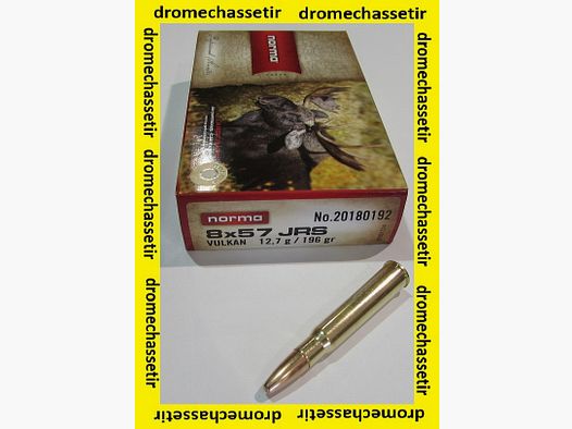 Box mit 20 Patronen Norma Kaliber 8x57JRS Vulkan 196 grains