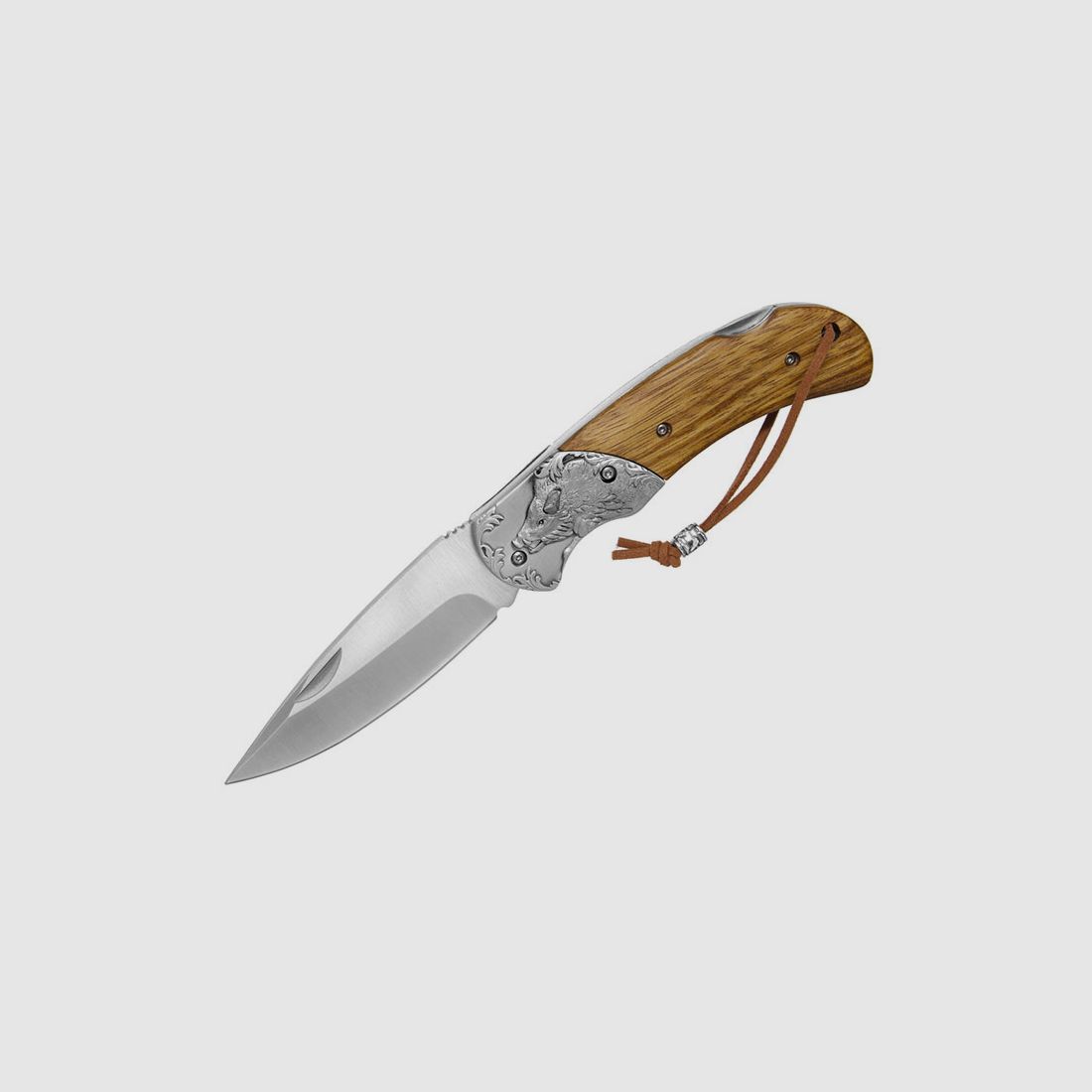ALBAINOX – FOLDING KNIFE WOOD HANDLE | WILD BOAR | BLADE CM 9.5, image 1 of 4