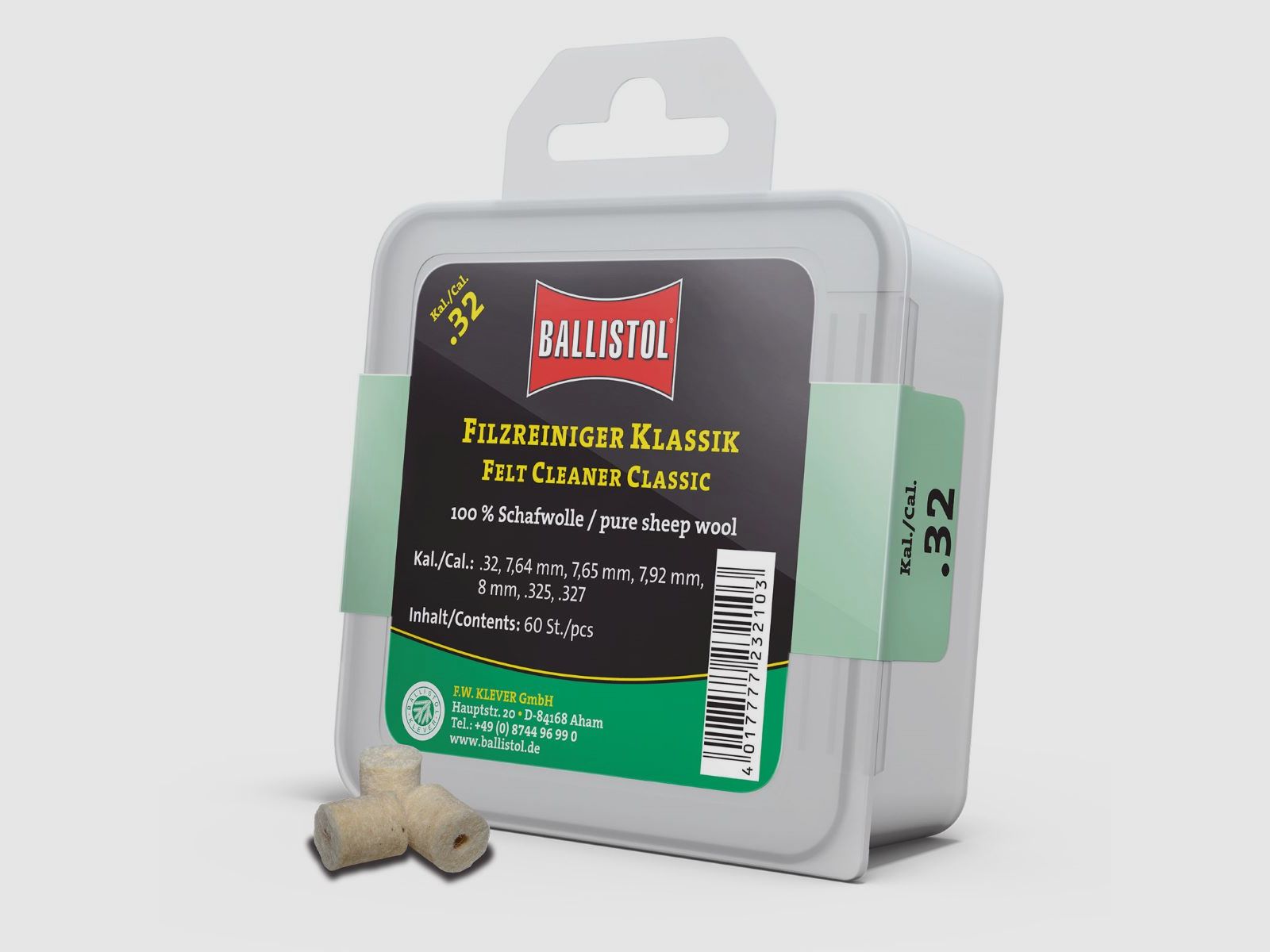 Ballistol Czyścik Filcowy Klasyczny 60 sztuk