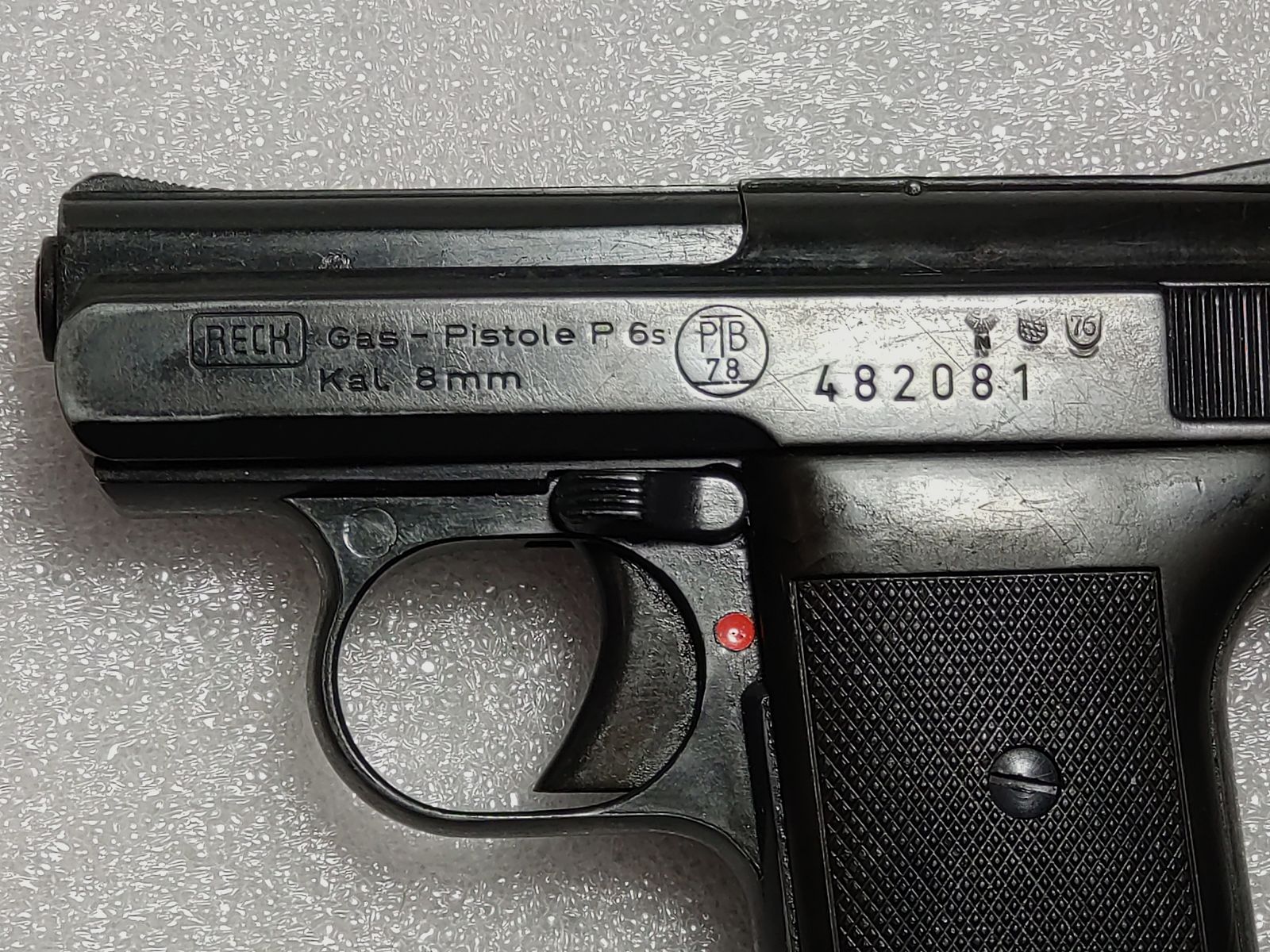 Reck P6s Kaliber 8mm K, Pistole