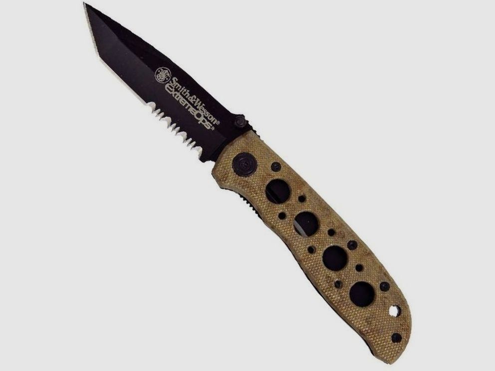 Pocket Knife S&W Extreme Ops Tanto Desert CK5TBSD