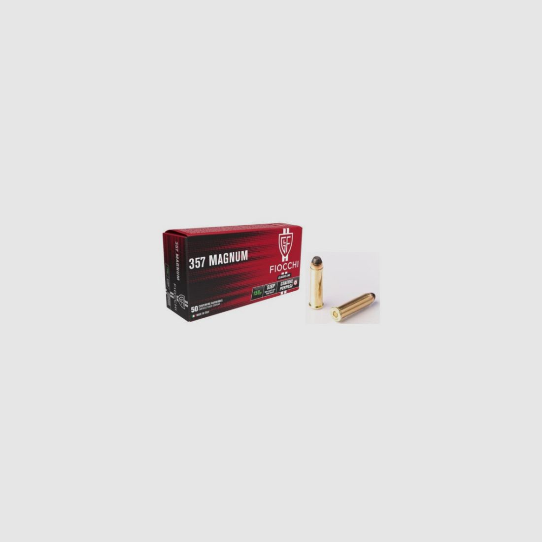 MUNITIONEN FIOCCHI 357MAG SJSP 158GR X50