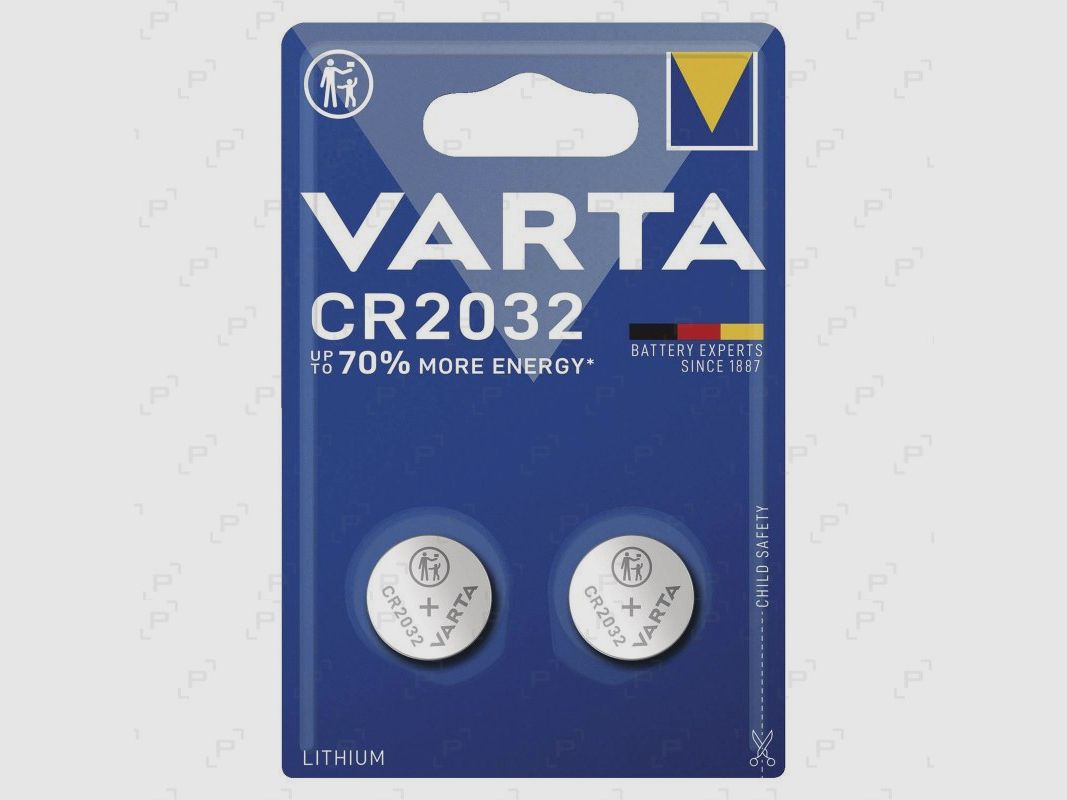 Blister z 2 bateriami litowymi VARTA CR2032 3V