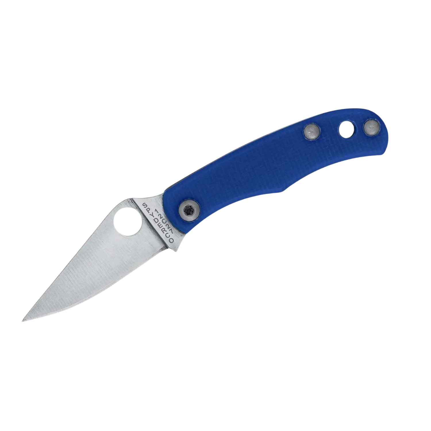 Spyderco Bug G10 Blue PlainEdge Slipjoint-Messer