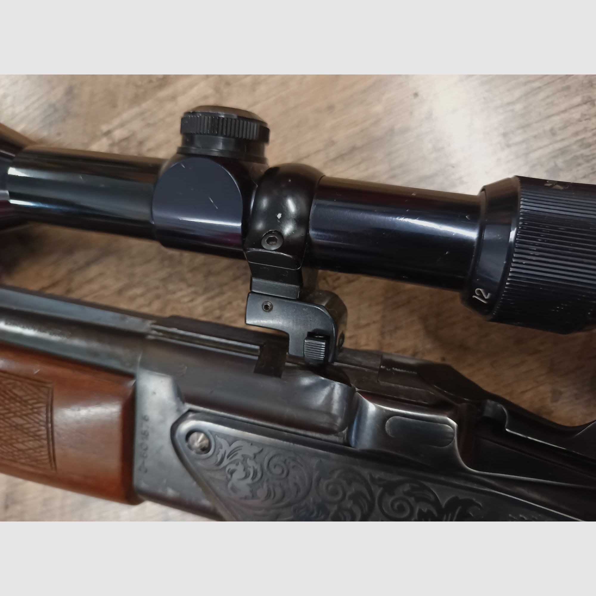 Brünner ZH306 Büchsflinte Bockbüchsflinte 5,6x50R Mag. Kaliber 12 inkl. Zielfernrohr Hunter Schwenkmontage