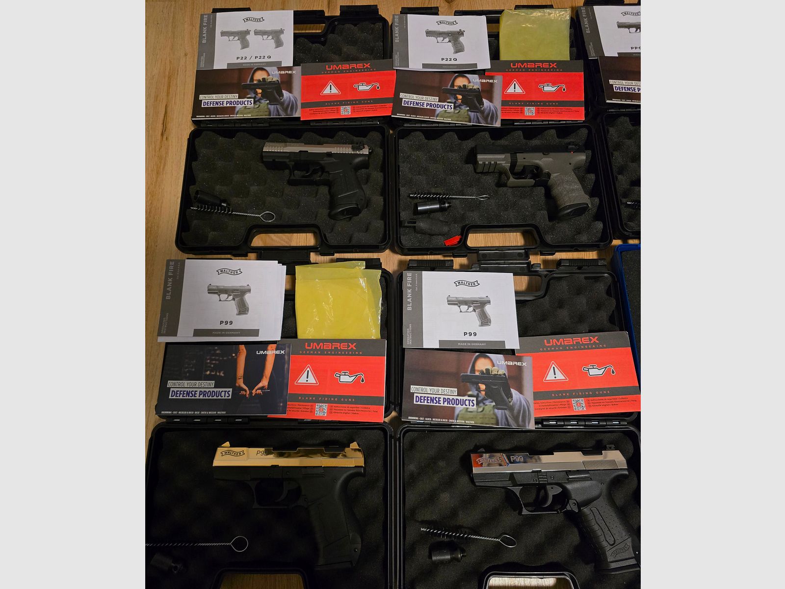 Schreckschusswaffen Walther Röhm P99 P22 Sonderedition RG70 