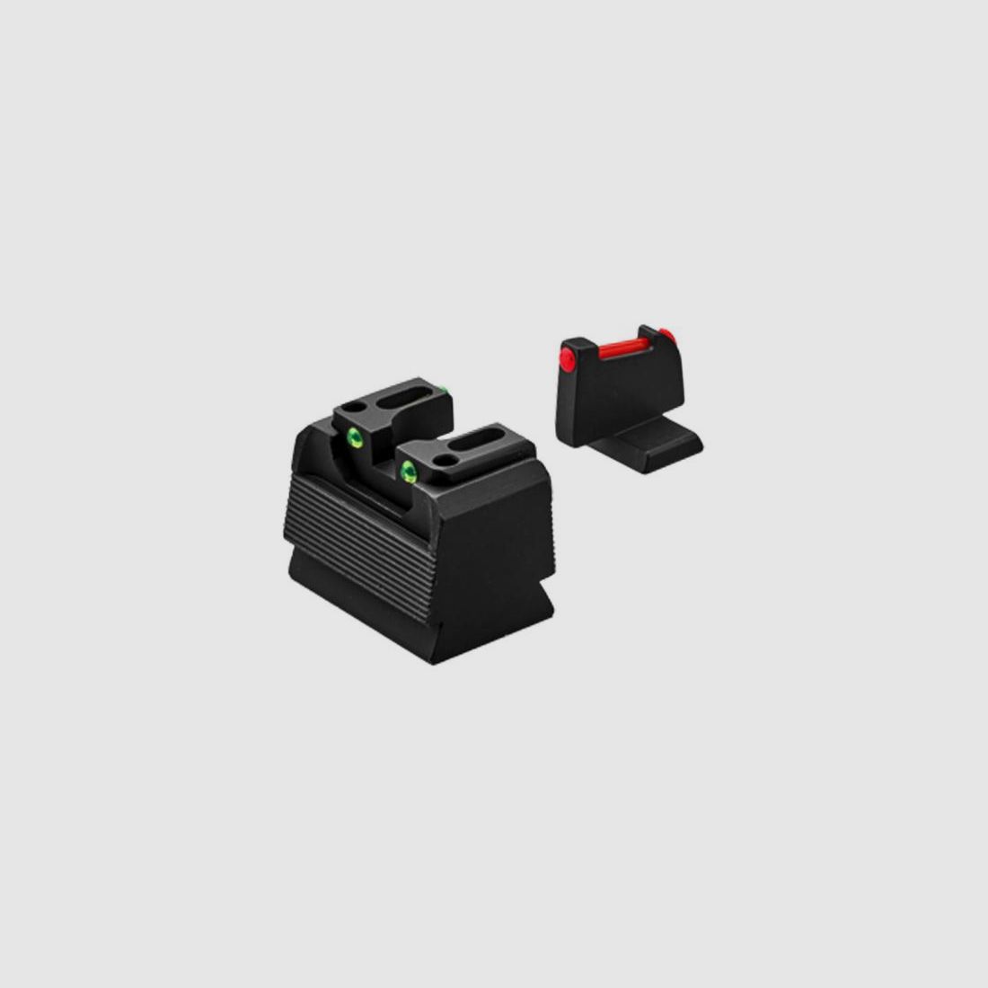 LPA Sights Red-Dot kompatibles Visier RDF Fiber-Optic Grün-Rot für WALTHER PDP OR