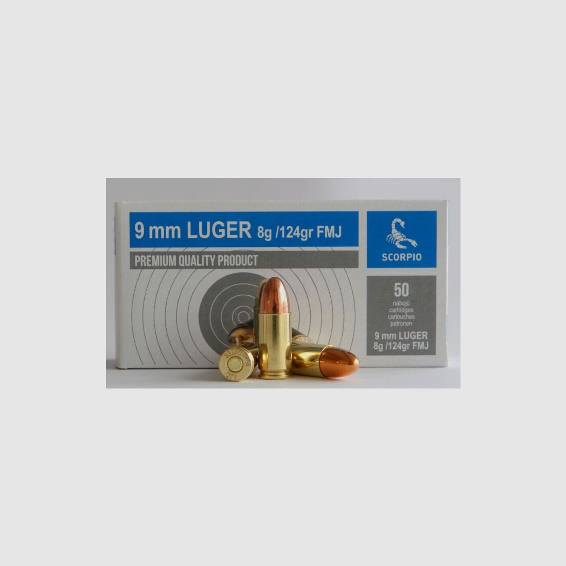 SCORPIO STV 9 mm Luger VM 124 granos