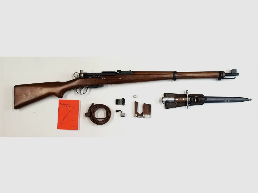 Bern Weapons Factory Repeating Rifle Bern Weapons Factory Swiss K31 Caliber 7.5x55 Swiss complete matching numbers + bayonet