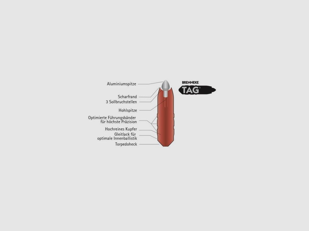 Brenneke Bullets TAG 8 mm S 11.3 g, image 2 of 2