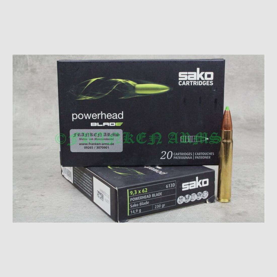 Sako Powerhead Blade 9.3x62 230gr. 14.9g 20 pieces tiered prices