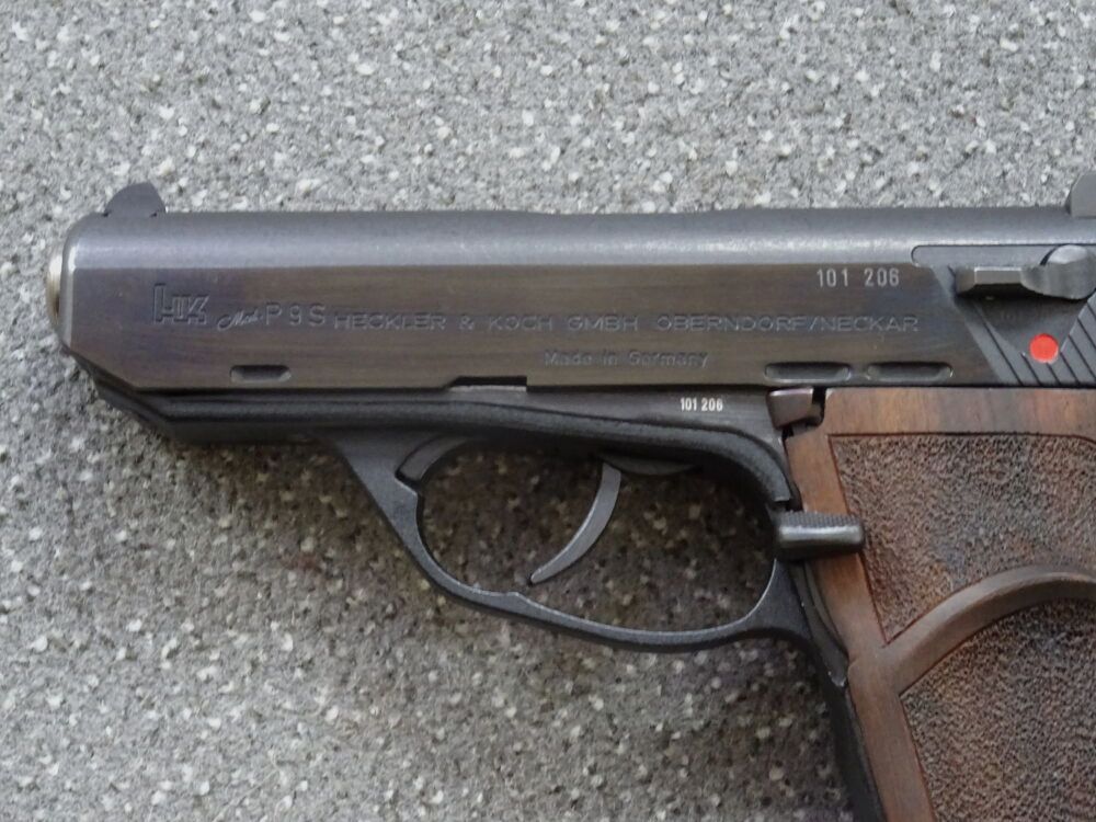 HECKLER & KOCH H&K P9S HOUTEN GREPEN