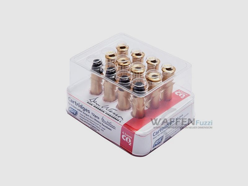 Cartuchos para revólver Dan Wesson CO2 4,5 mm Diabolo 12 piezas
