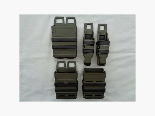 Set Magazintaschen Fastmag-Style M16 & Pistole NATO-Oliv RAL6014 neuwertig