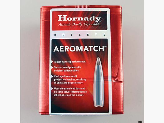 Projectiles Hornady Aeromatch cal. 30 – 168 GR HPBT Profil