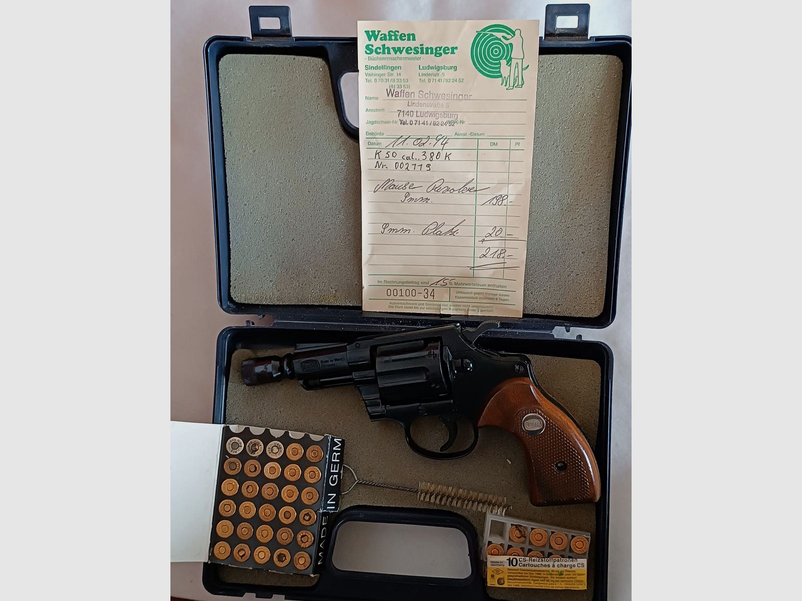Mauser  K50 9mm  Schreckschuss /Gaspistole  Revolver