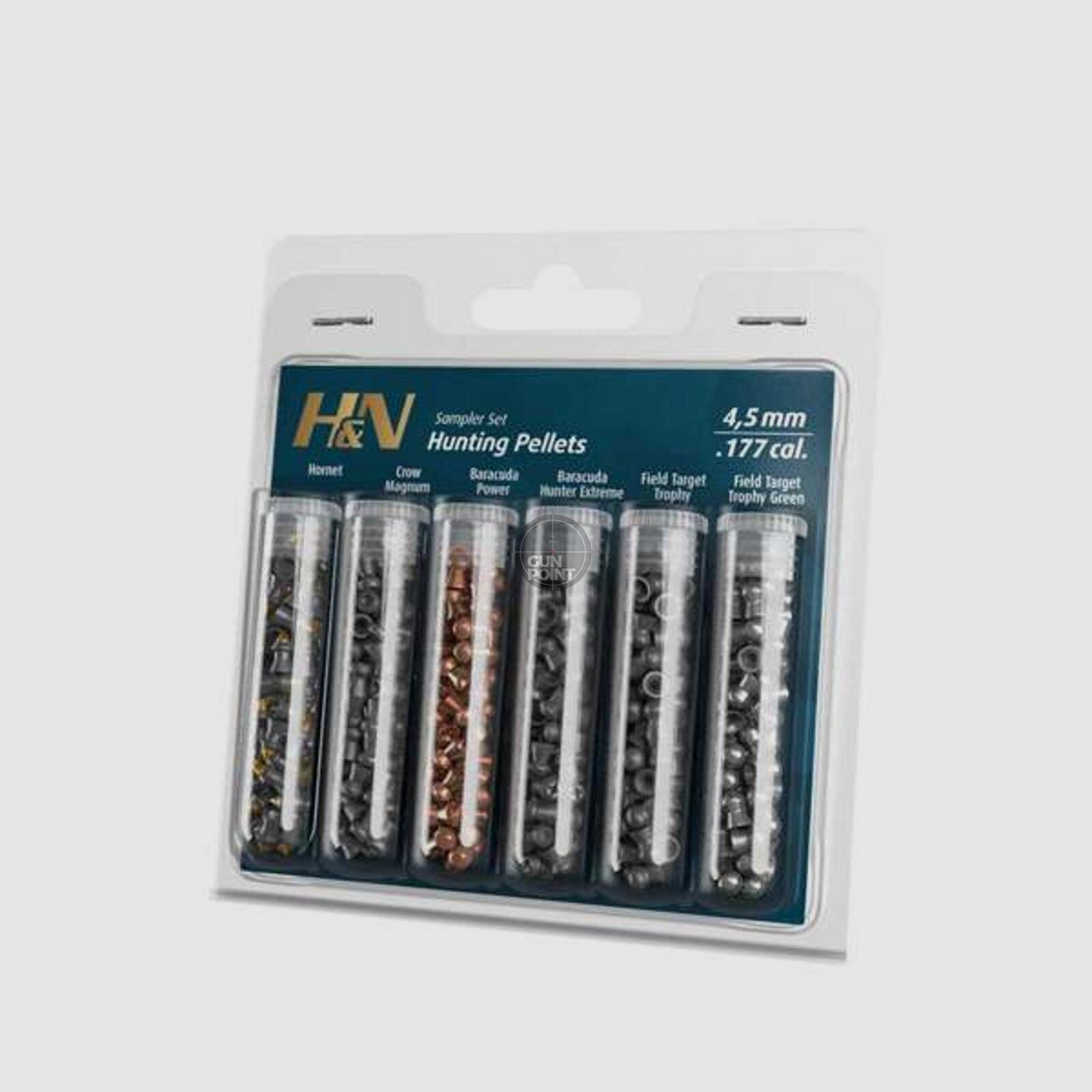 H&N Diabolo Hunting Jagd-Sampler Kal. 4,5 mm (6 Sorten)
