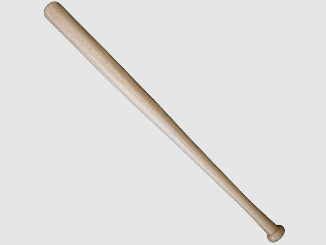 Kij baseballowy drewniany 81 cm naturalny 32 cale