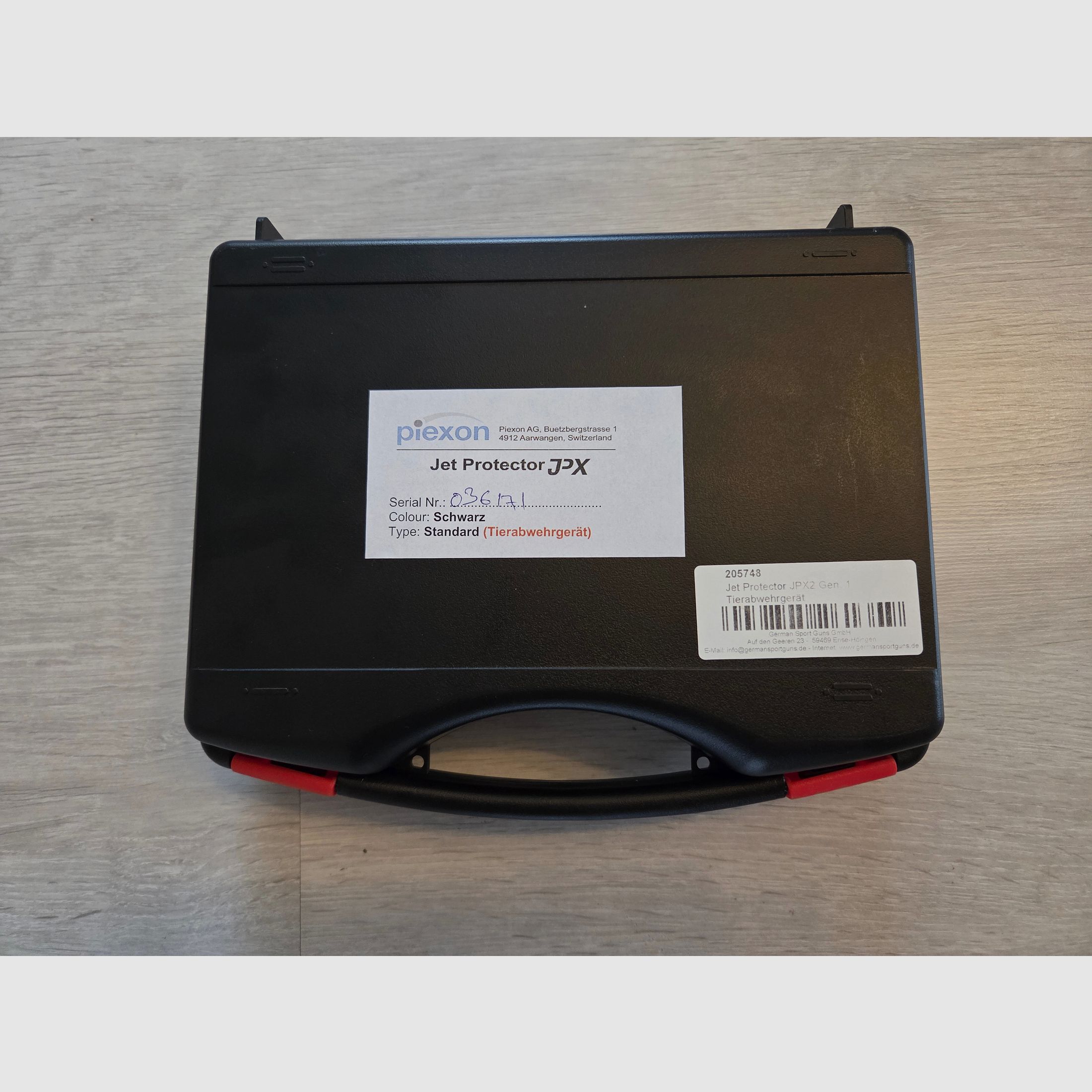 Piexon JPX Jet Protector Gen1 met 2-schots magazijn / pepperspray-pistool dierenafschrikmiddel