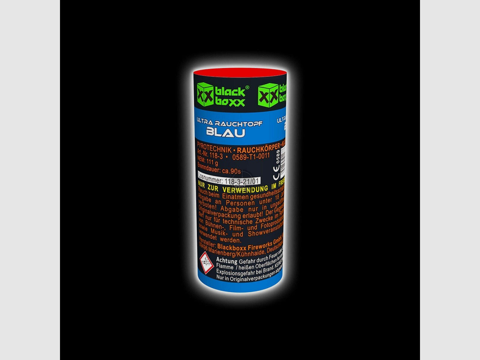 Blackboxx Ultra Rauchtopf 90 Sek. - Blau