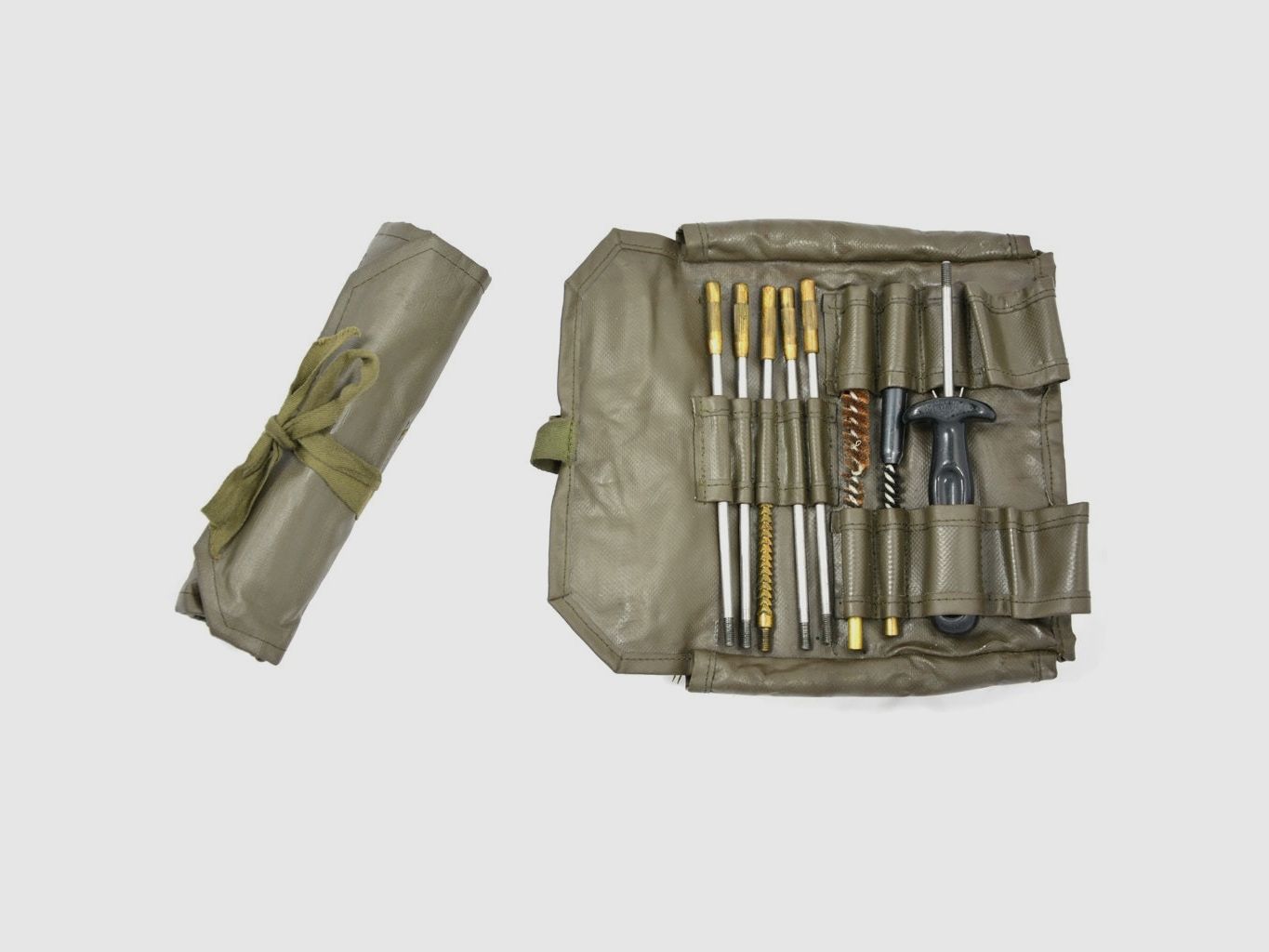Swiss weapon cleaning set olive used