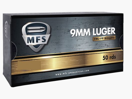 MFS Patronen 9×19 Luger FMJ 124gr 8G PAR 1000