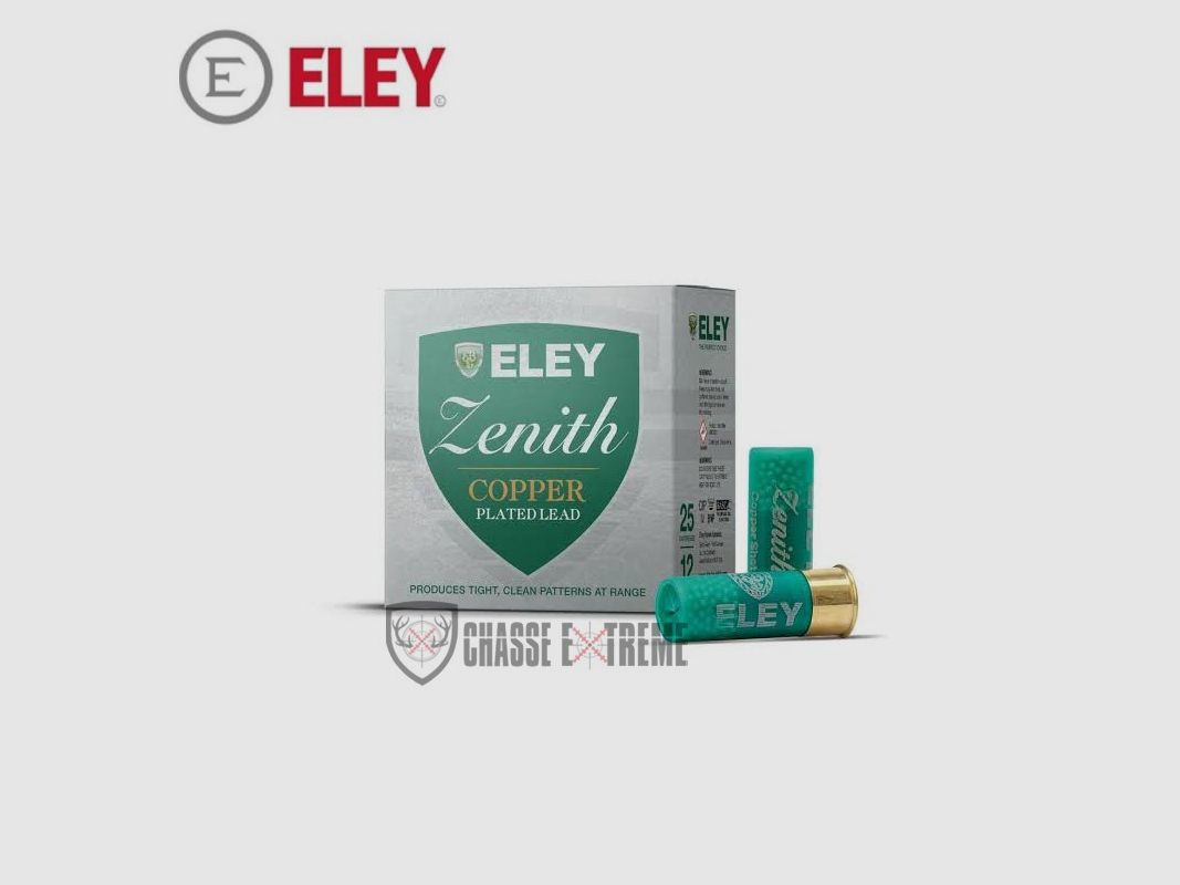 25 Cartucce ELEY ZENITH 36G Cal 12/70 Pb4