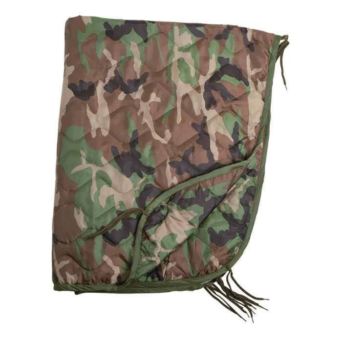 Poncho Liner (coperta trapuntata) - US Woodland - 210x150cm + sacco di imballaggio