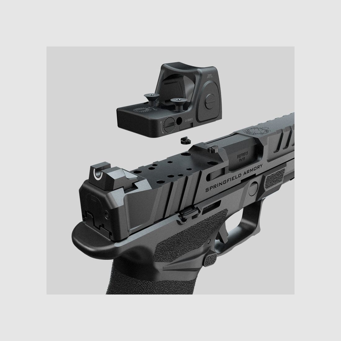 Pistole SPRINGFIELD ARMORY Echelon U-Notch Visierung 4,5'' Kal. 9x19mm Fde, Bild 3 von 4