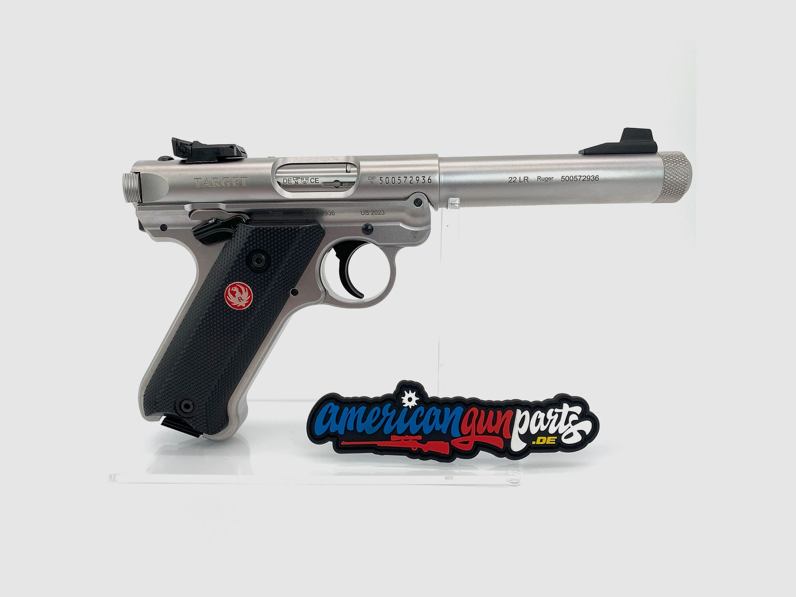 Ruger Mark IV Target - 5,5" Edelstahl, Gewindelauf
