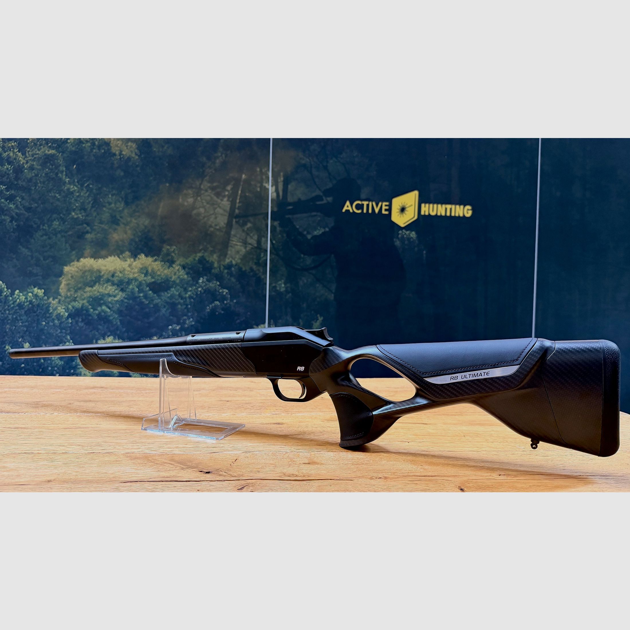 Blaser R8 Ultimate Carbon Leder Komplettwaffe / Kaliber wählbar / Logo silber / Standard Ausführung