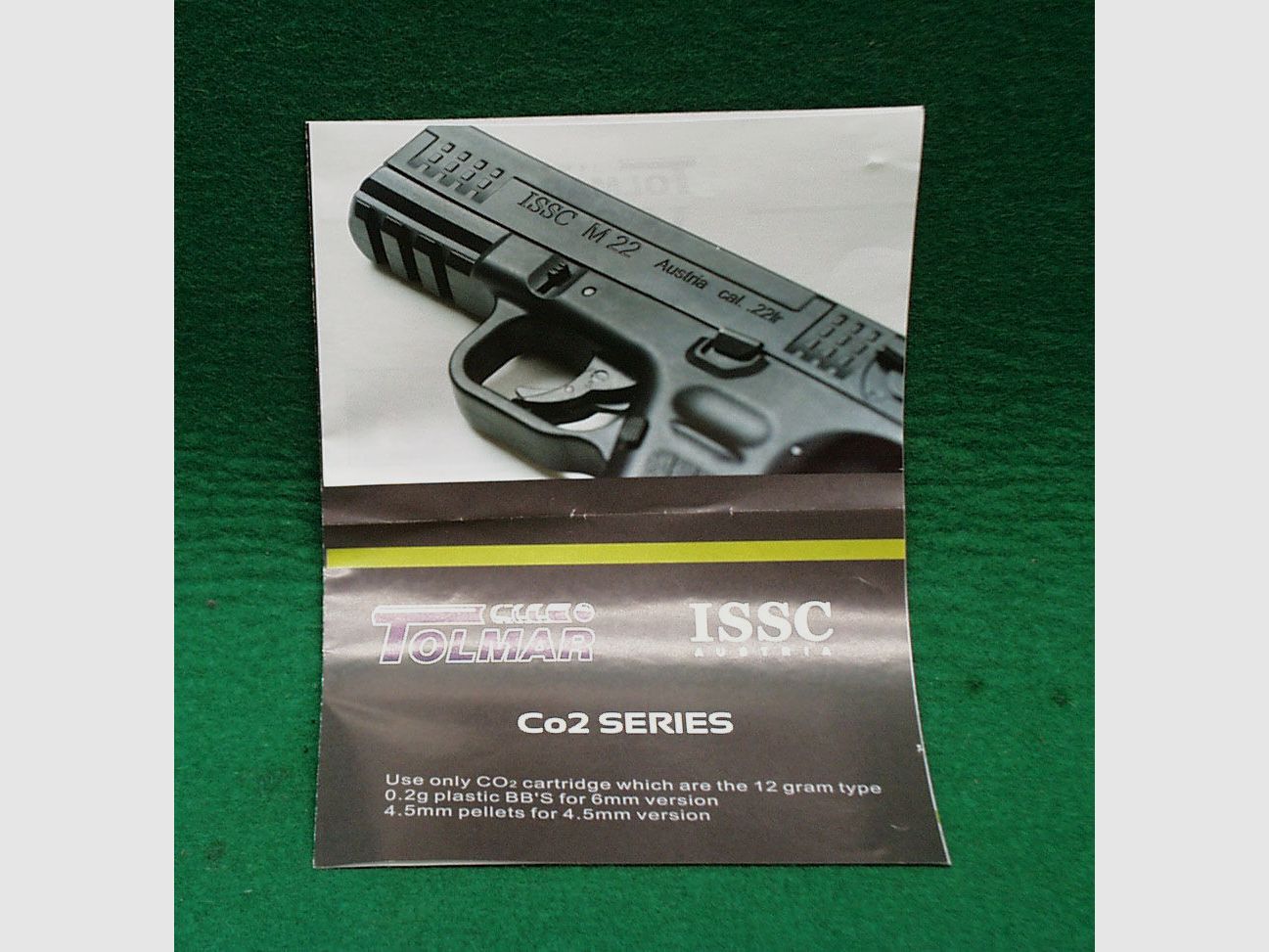 Pistola CO2 ISSC Tolmar M22 4,5mmBB
