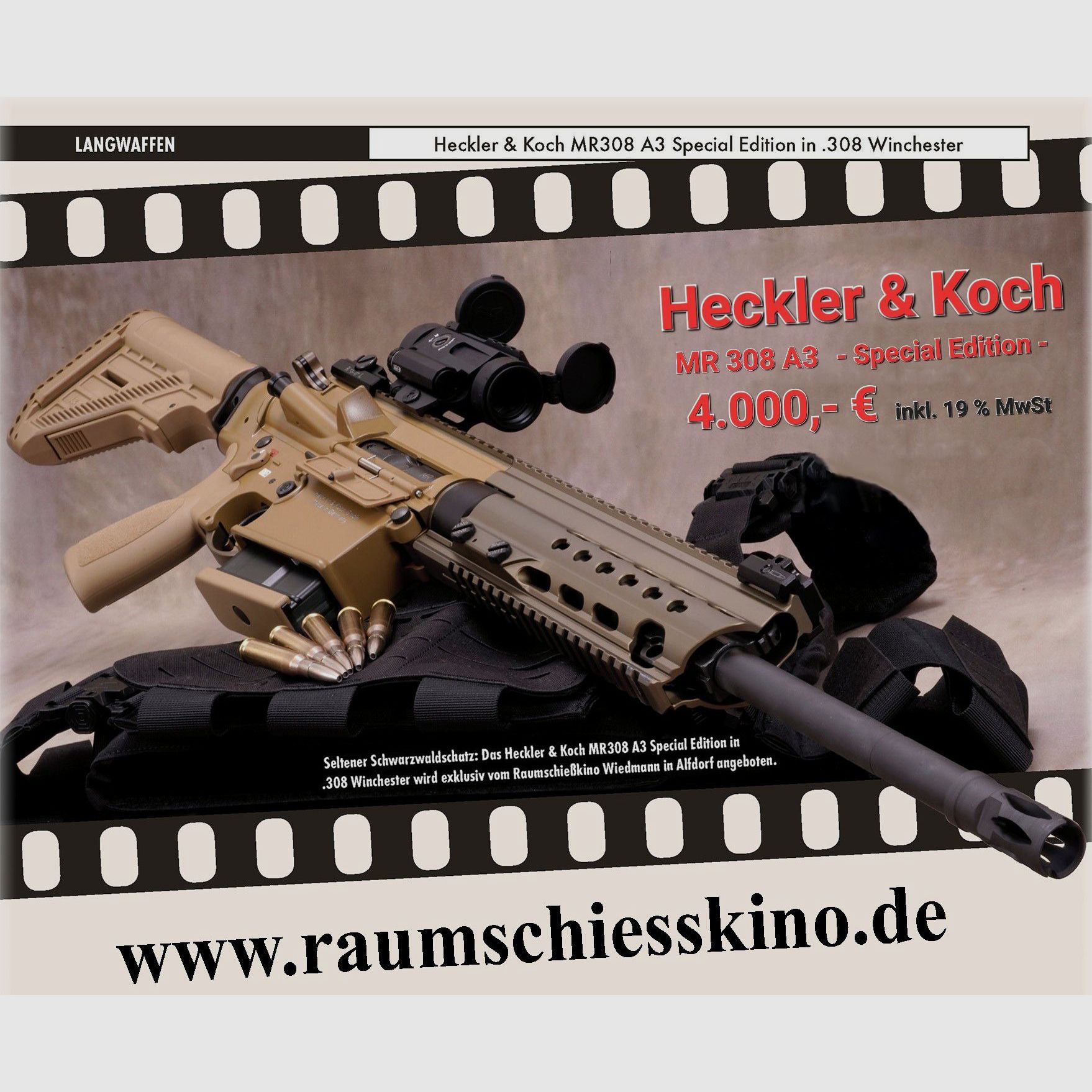 HK MR 308 A3 - SPECIAL EDITION - 16.5" - RAL 8000 - HK G28 Z PATROL DESIGN & TECHNIQUE -