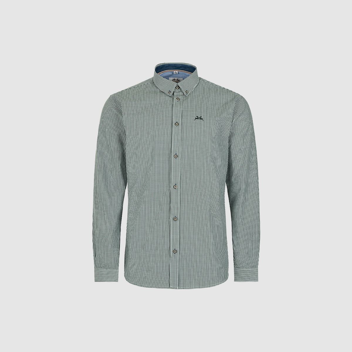 MADDOX Trachten shirt green with embroidery