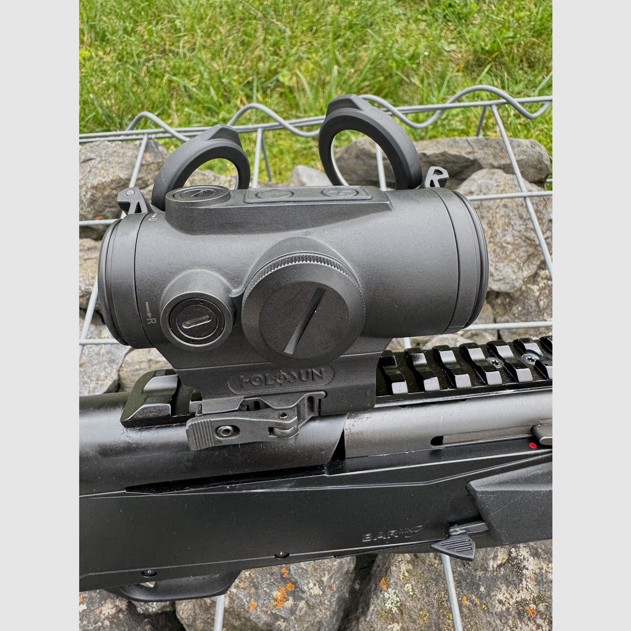 Browning BAR MK3 Tracker 9.3*62 with Holosun red dot sight and Picatinny rail - like new