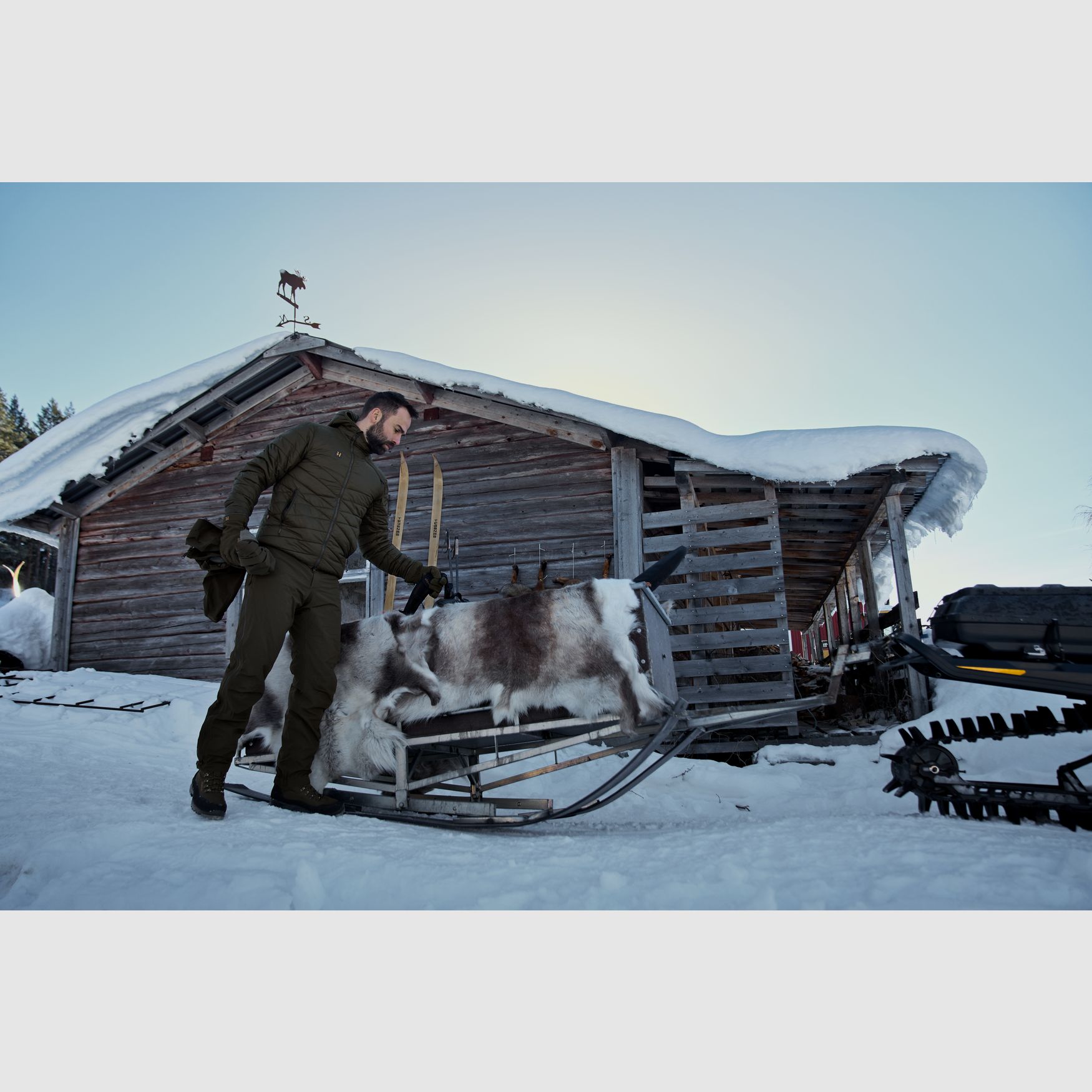 Härkila Logmar Isolierte Packbare Kapuzenjacke - Willow green, Bild 8 von 10