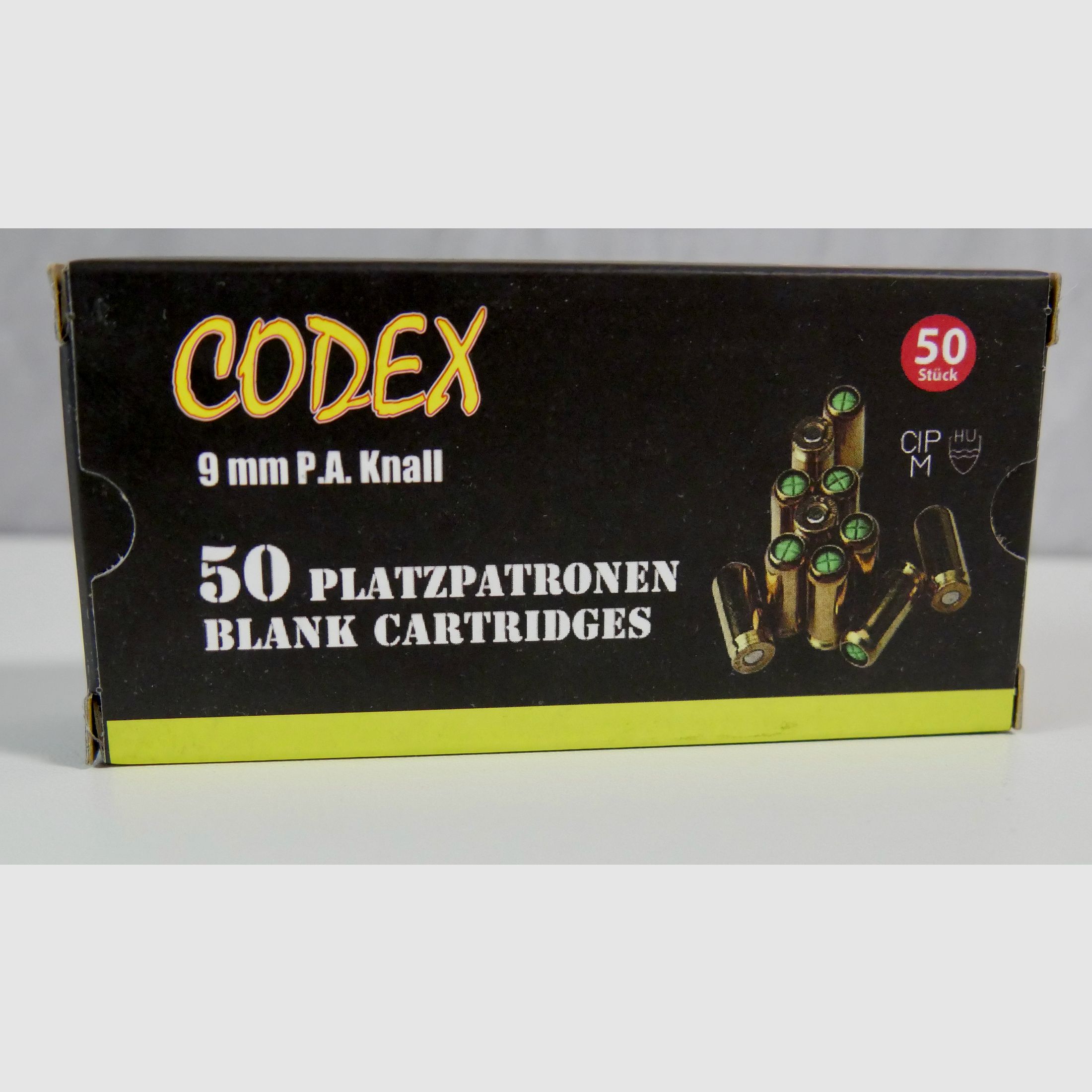 Codex Platzpatronen 9 mm P.A.Knall 50 Stk.