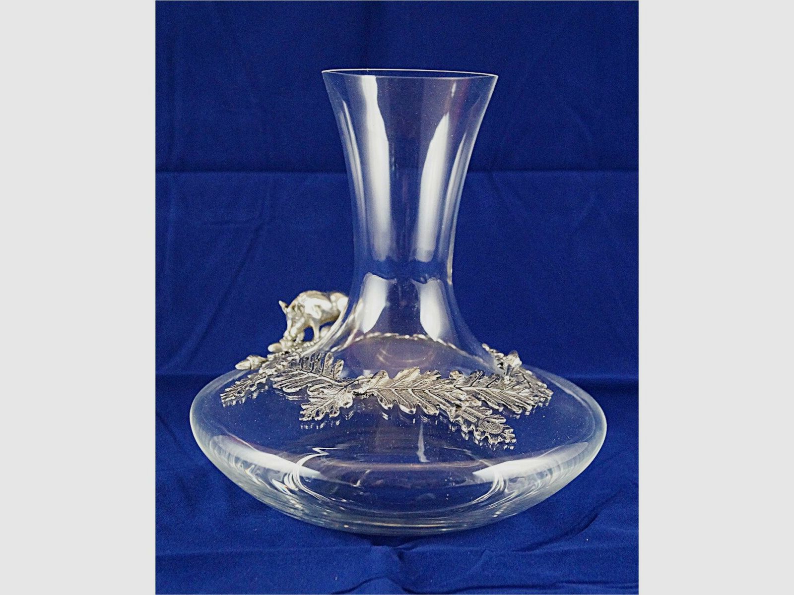 Accessori Lovergreen motivo decanter per vino con ornamenti di foglie di quercia e cinghiale in movimento