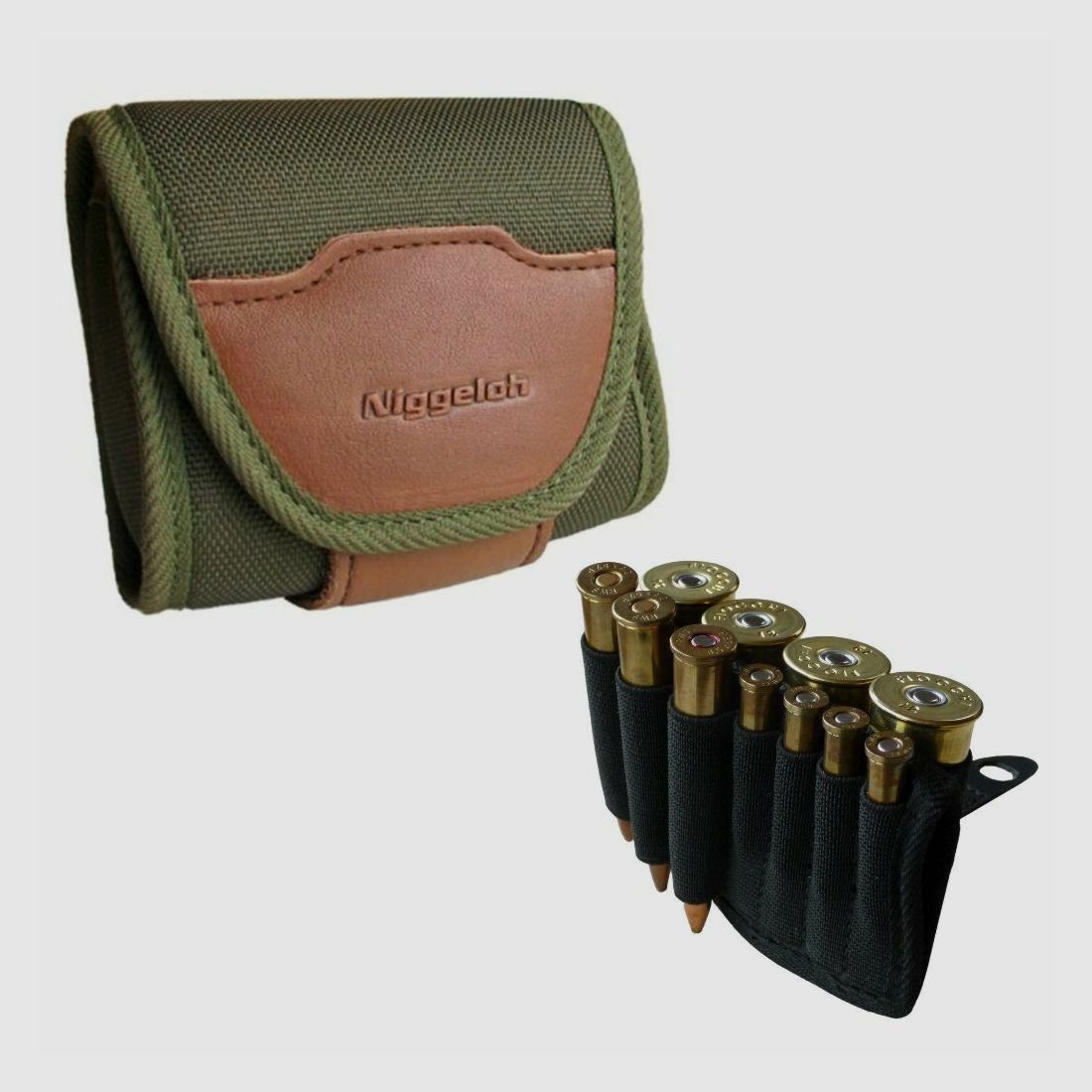 Étui pour cartouches avec inserts Niggeloh All-In-One-Case Cordura 3 cartouches, 4 petites cartouches et 4 douilles, image 1 sur 3