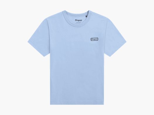 Bergans Logo T-shirt en Coton Femme Cool Blue S
