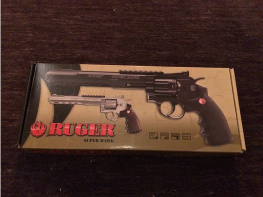 Airsoft Ruger SuperHawk 8" 6 mm, CO2, < 4,0 J, Chrome-Finish